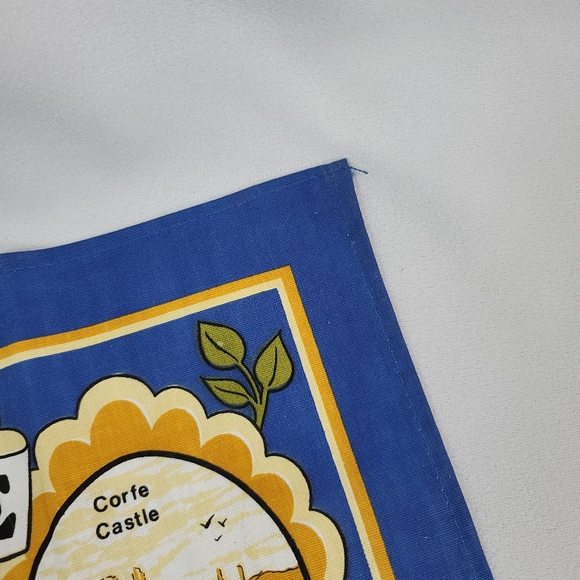 Vtg 1983 Hampshire And Dorset Souvenir Cotton Fabric Panel - Picture 11 of 12